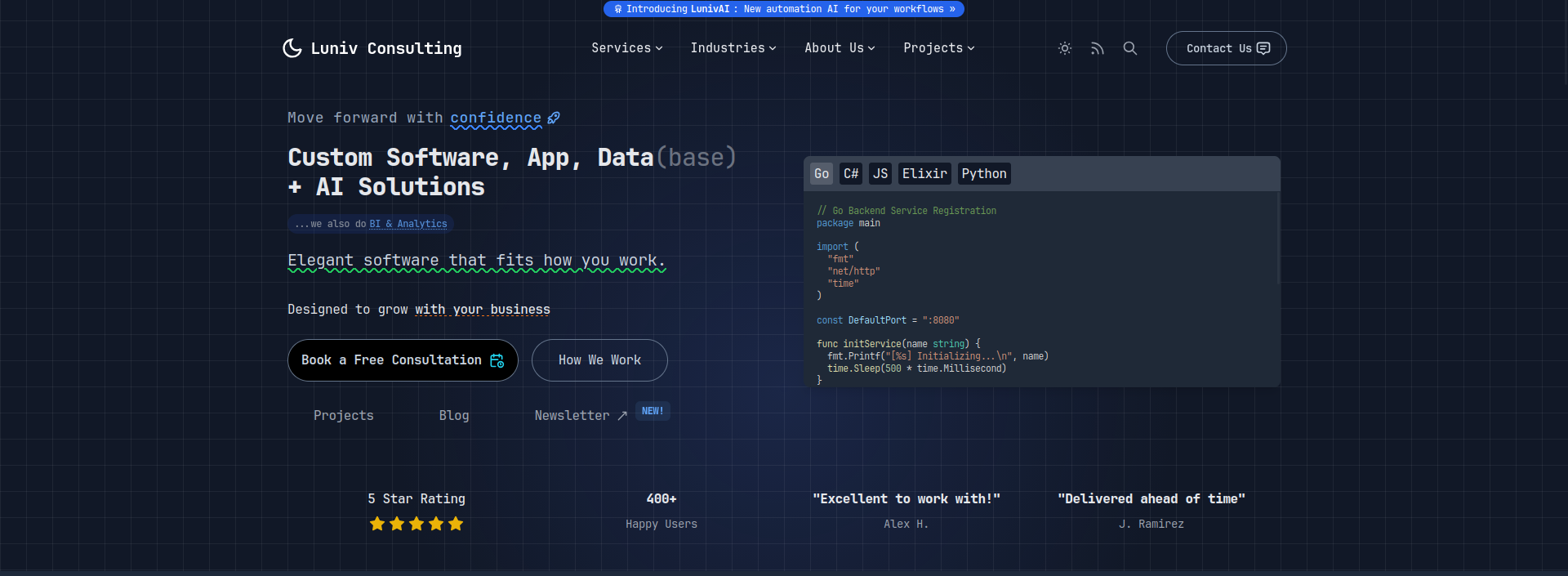 Abstract graphic of interconnected nodes representing technology