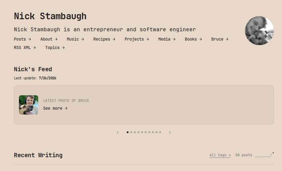 A screenshot of the feed