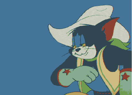 Tom the cat, from Tom and Jerry, with a cigar